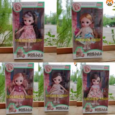Mainan Boneka Barbie Korea Princess Cantik Elegan 12 Join Doll 3D 16cm
