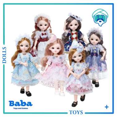 Mainan Boneka Barbie Korea Princess Cantik Beauty Dress Doll 31 cm