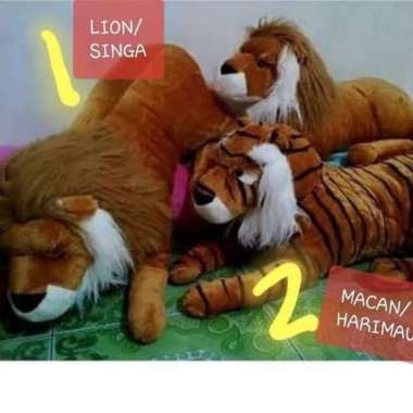 Best Seller Boneka Singa/ Macan/ Harimau/ Lion Jumbo Besar Kualitas Multicolor