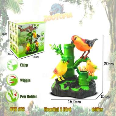 Burung Berkicau / Bersuara Mainan Anak - ZOOTOPIA Multicolor