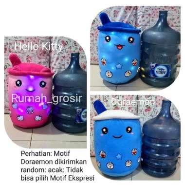 Boneka Boba Bubble Hello Kitty Doraemon Ukuran Jumbo LED Lampu