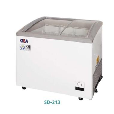 Gea SD213 Freezer Sliding Curve Glass Door / Chest Freezer Gea SD 213
