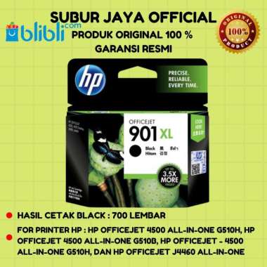 Promo TINTA HP 901 XL BLACK ORIGINAL di 