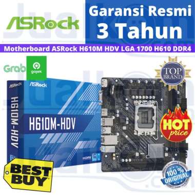 Motherboard ASROCK H610M HDV Intel H610 LGA 1700 Micro ATX