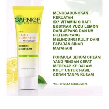 GARNIER LIGHT COMPLETE WHITENING SERUM CREAM UV