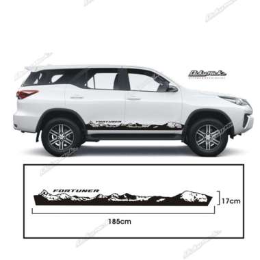 cutting sticker FORTUNER stiker body stiker mobil 04 Multicolor