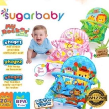 Baby Bouncer Sugar Baby My Rocker 3 Stages Bouncer Bayi Hijau