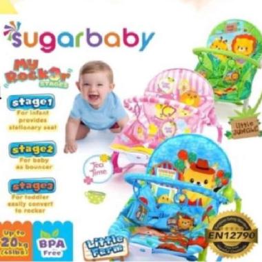 Baby Bouncer Sugar Baby My Rocker 3 Stages Bouncer Bayi pink