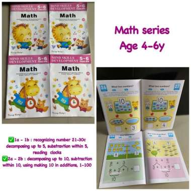 Buku Math Anak Usia 5-6Y (Impor) 1b