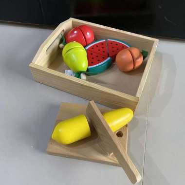 Mainan Kayu Potong Buah / Sayur buah potong