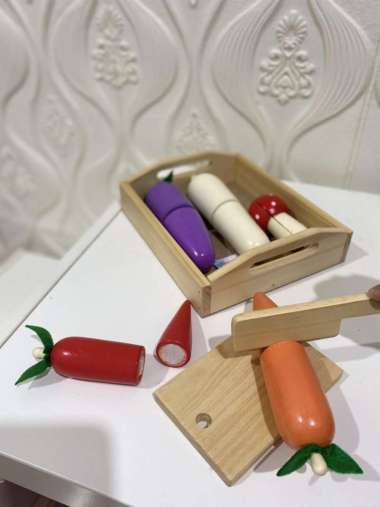 Mainan Kayu Potong Buah / Sayur sayur potong