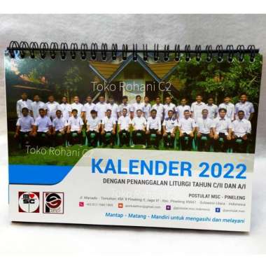 Kalender Meja 2022 (Penanggalan Liturgi) - Kalender Meja - Kalender