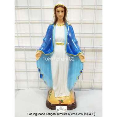 Patung Maria Tangan Terbuka 40cm Gemuk (0403) - Patung Maria - Patung