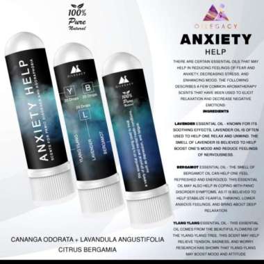INHALER AROMATHERAPY ANXIETY HELP ARGORAPHOBIA / PANIC DISORDER