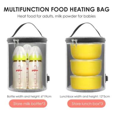 Tas Pemanas Makanan Dan Botol Susu Bayi Portable Multifungsi