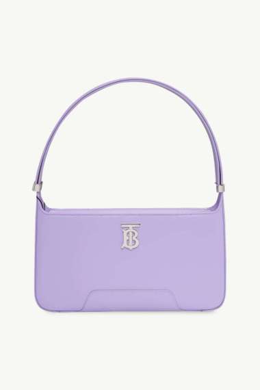 purple burberry purse