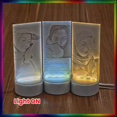 Lampu Tidur Hias I Lampu Tidur Akrilik Grafir Foto I Photo Grafir