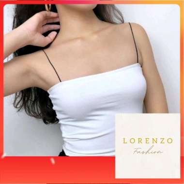 Tank Top Tube Crop Top Tank Top Wanita Tank Top Korea Wanita Putih