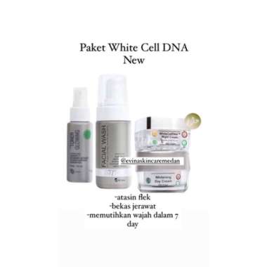 Paket Wajah White Cell DNA Ms Glow Ready day