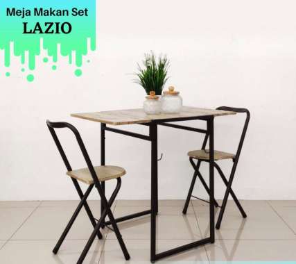 LAZIO SET MEJA MAKAN LIPAT 2 KURSI