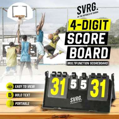 Svarga Portable Scoreboard - Papan Skor - Futsal - Badminton - Basket