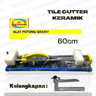 CPT NATIONAL Alat Potong Granit Manual 60 cm - Tile Cutter Keramik - Original Bubble Wrap