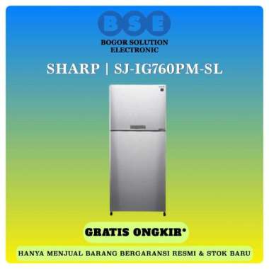 KULKAS 2 PINTU 570L SHARP SJ-IG760PM-SL | SHARP SJIG760PMSL 570LITER