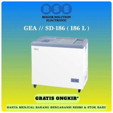 Freezer Sliding Kaca GEA 186 Liter GEA SD186 Freezer Kaca GEA SD-186