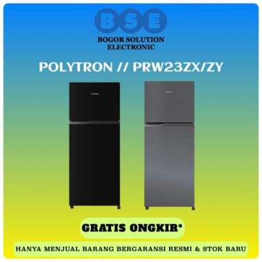 Kulkas Polytron 2 Pintu PRW23ZX Polytron PRW23ZY 190L Tempered Glass