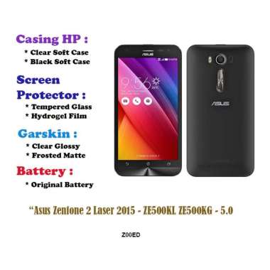 Asus Zenfone 2 Laser 2015 - ZE500KL ZE500KG - 5.0 inch - Case - Screen Protector - Battery - Dll Hyd