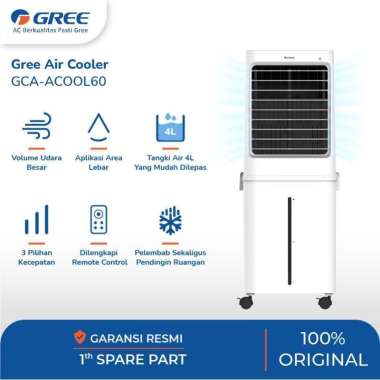 Air Cooler GREE Kapasitas 60 Liter - with Honeycomb + pra-filter - penyejuk & Humidifier - Model GCA