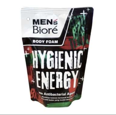 Promo Harga Biore Mens Body Foam Hygienic Energy 450 ml - Blibli