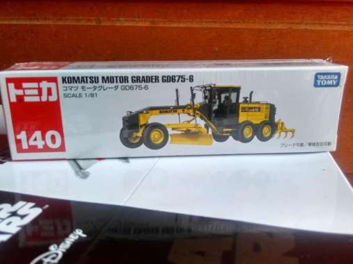 Tomica no 140 Komatsu Motor Grader Diecast Long alat berat harga murah