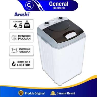 Mesin Cuci Portable 4.5 Kg Arashi AWM 451A Garansi Resmi