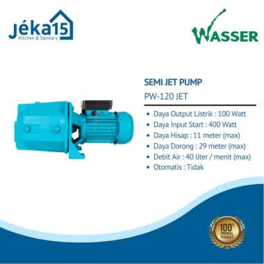Mesin Pompa Air WASSER PW-120 JET| Semi Jet Pump