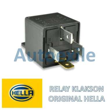 Hella Original Relay Klakson 12V 30A Kaki 4Pin 360W Bisa untuk Motor Mobil