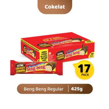 JennToys - BENG BENG REGULAR - Makanan snack wafer coklat biskuit MAYORA BENG BENG REGULAR