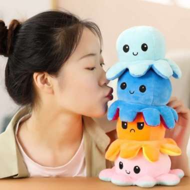 boneka octopus bolak balik tiktok boneka gurita viral bolak balik