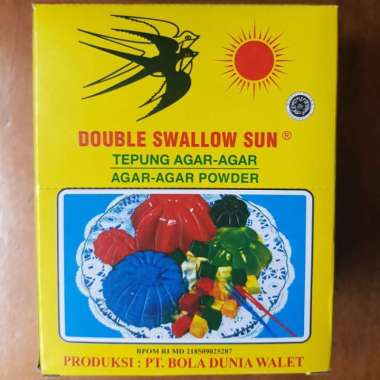 Agar agar double swallow plain 1 dus