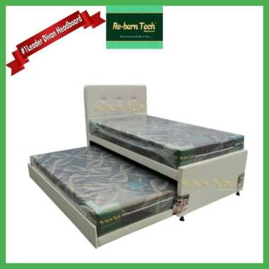 Divan dipan headboard sorong ASHIM+matras Re-born Tech 180X200