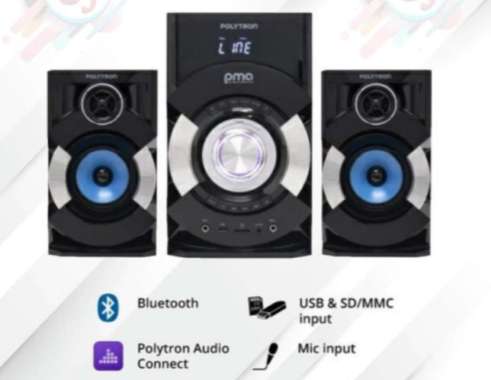POLYTRON PMA9507 Speaker Active Bluetooth Polytron PMA 9507