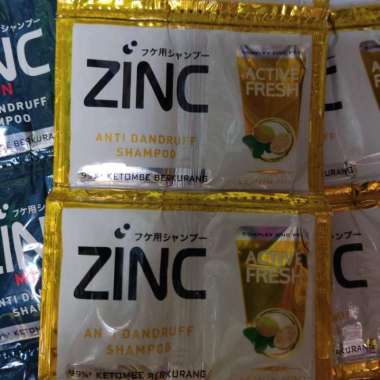 Shampoo zinc sachet renceng isi 12 sachet Kuning
