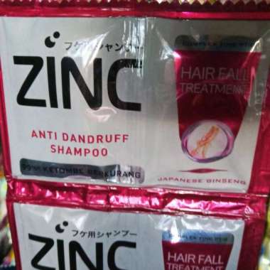 Shampoo zinc sachet renceng isi 12 sachet Merah
