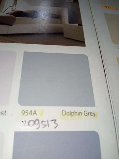 Cat Tembok 954A Dolphin Grey Abu Muda Vinilex 5 kg Interior Dinding Ru