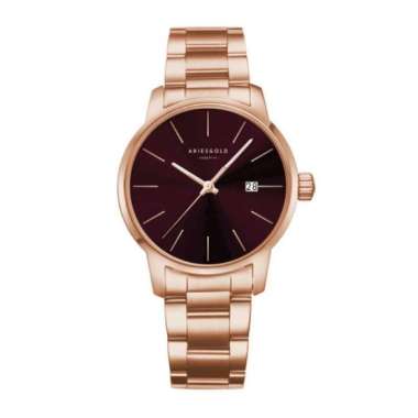 Jam Tangan Wanita Formal Original Aries Gold Urban Infinity L-1030-RG-PUR Garansi Resmi