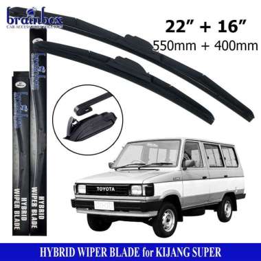 HIGH QUALITY Hybrid Wiper Blade Kijang Super Wiper Kaca Mobil Karet Pembersih Kaca Mobil Windshield