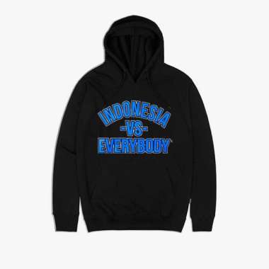 URBAIN Hoodie Hitam Pria Urbain x Athletica Indonesia vs Everybody XL