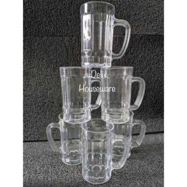 Gelas Mika / Cangkir Atom / Gelas Kopi Teh Acrylic Bening POLOS