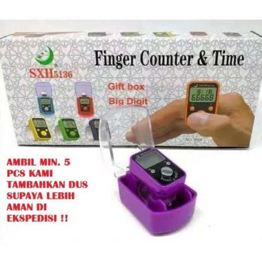 SK - 1 PC ORI 100% 2 IN 1 Tasbih Digital PLUS S030 Dengan Jam + LED