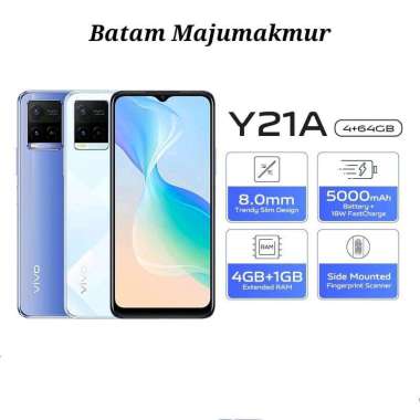 Vivo Y21A ram 4+64GB LOKASI BATAM